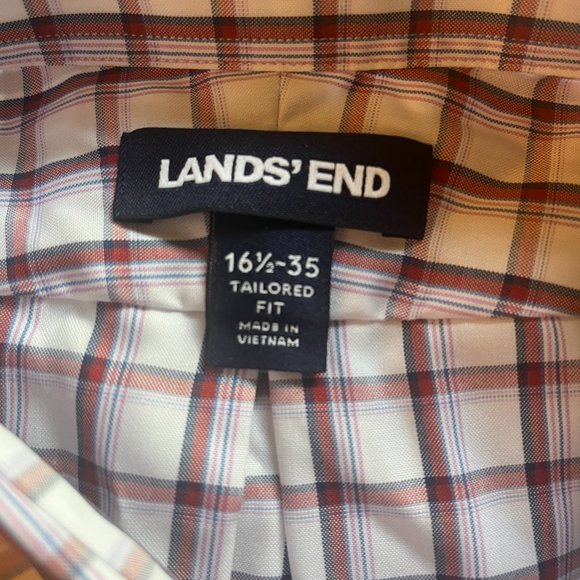 Lands' End Shirts Mens Lands End No Iron Supima Pinpoint Button